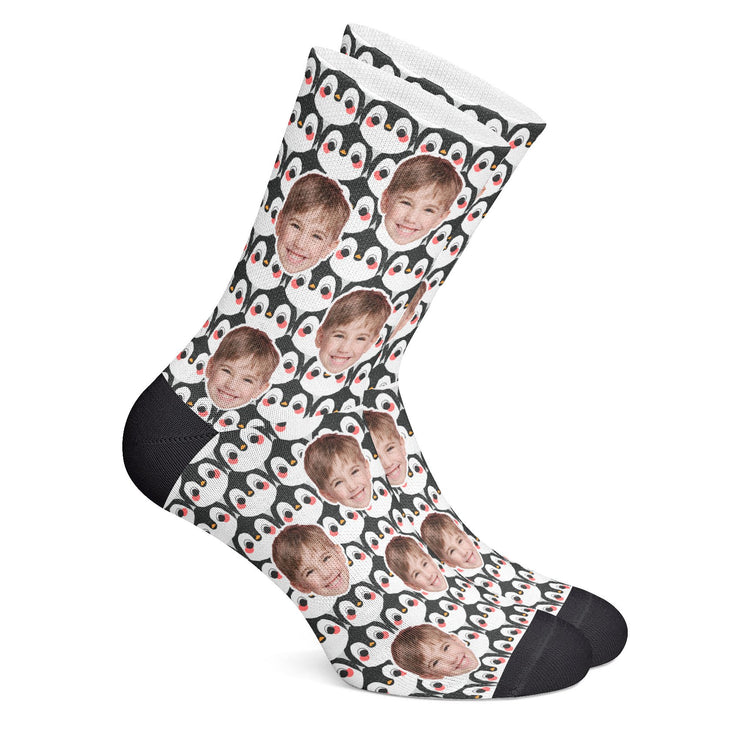 twodogs.ch-Personalisierte "Pinguine" Socken