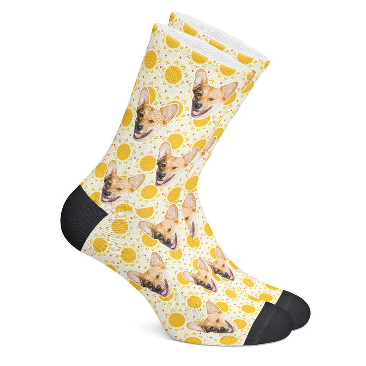 twodogs.ch-Personalisierte "Sonnenschein" Socken