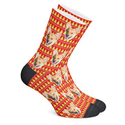 twodogs.ch-Personalisierte "Tannenbäume" Socken